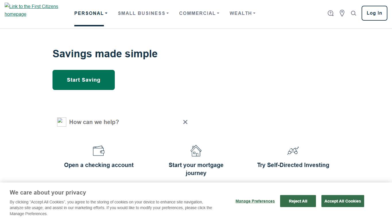 Personal Banking, Credit Cards, Loans | First Citizens Bank